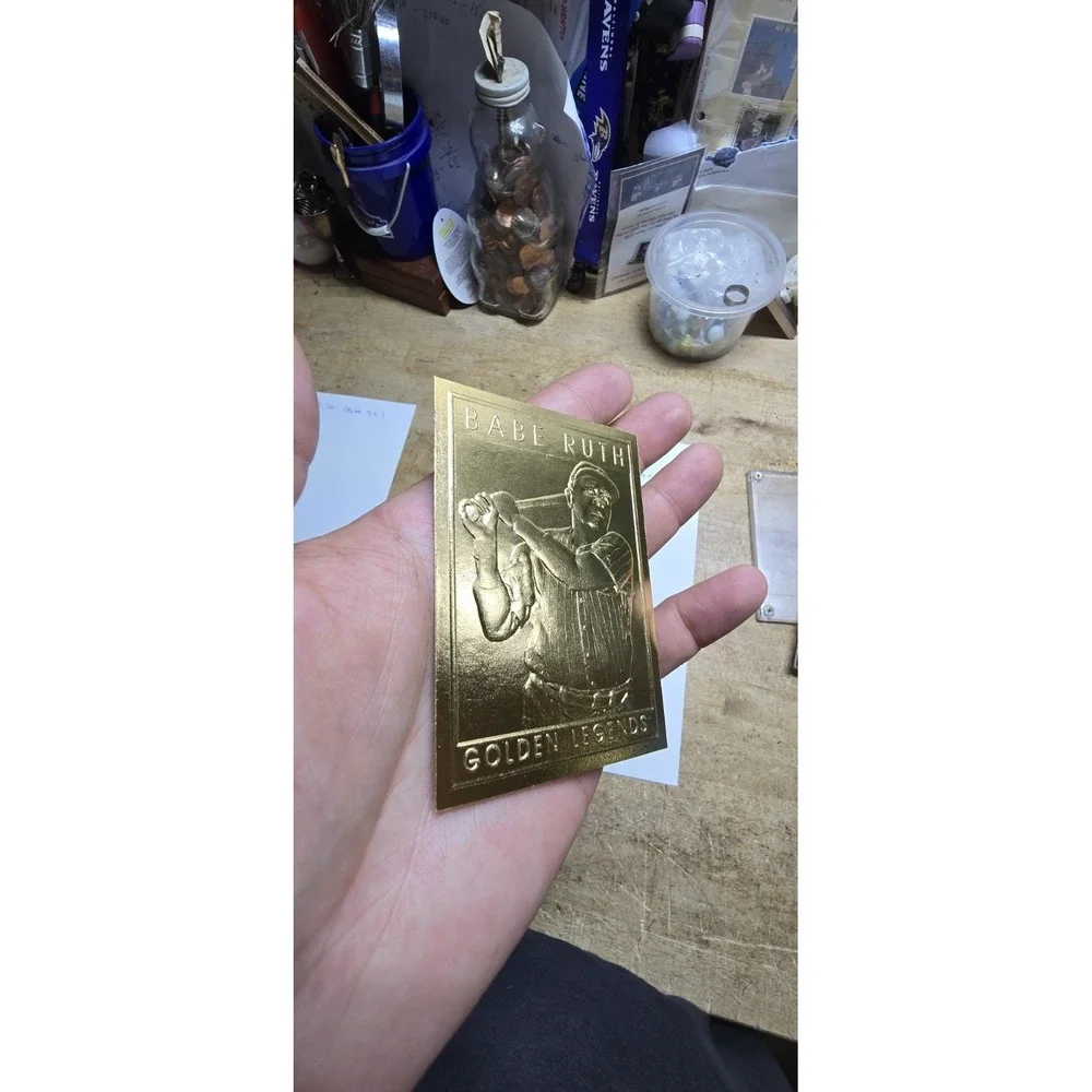 Babe Ruth 1994 22Kt Gold Foil Golden Legends Card Ltd. 50K